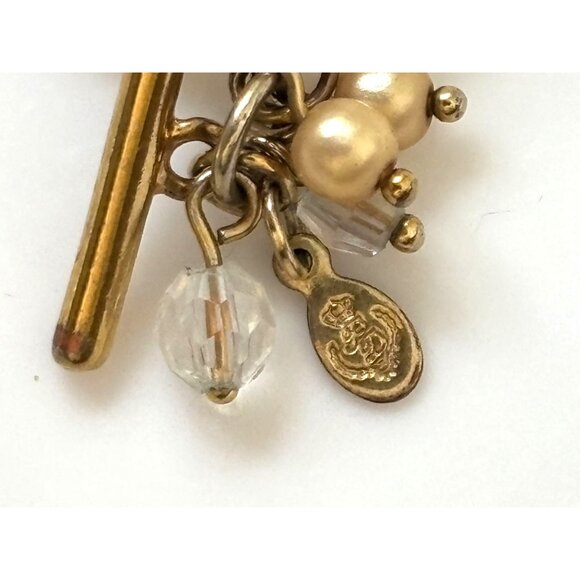 Gold Necklace & Bracelet Seashells Pearls & Gemstones Iridescent Accents Beach - Picture 8 of 8